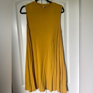 yellow shift dress